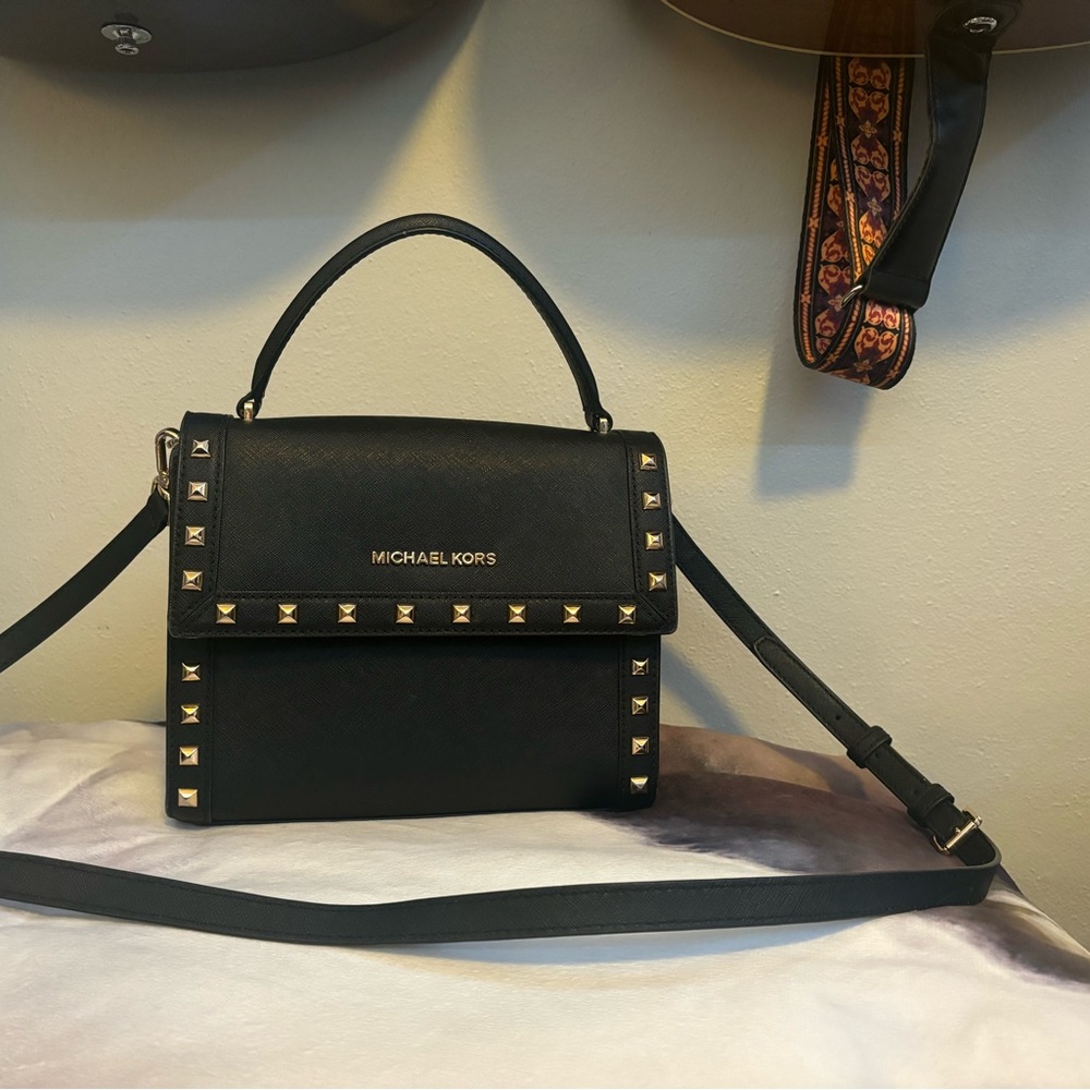 Michael Kors Black Studded Women's Bag